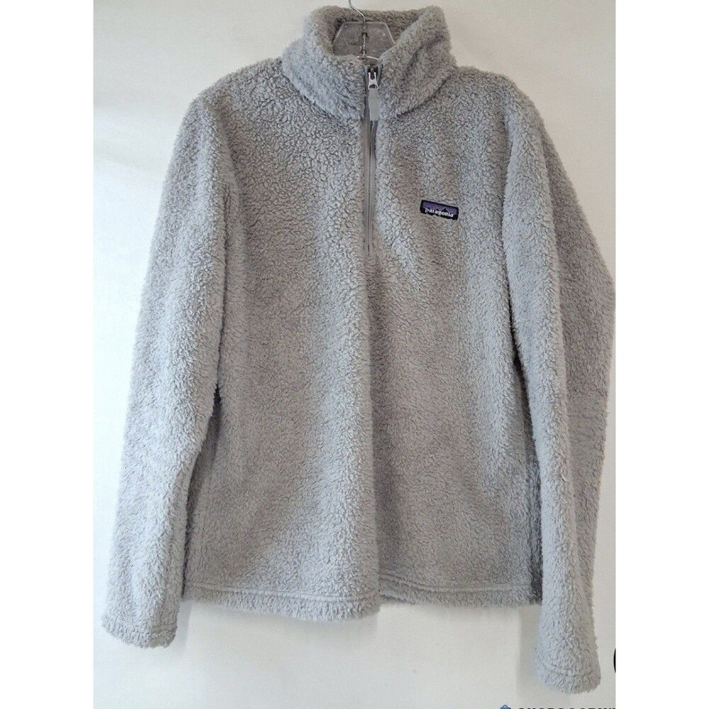 Patagonia Women's Los Gatos 1/4 Zip Fleece Pullover - Light Gray Size Women’s L